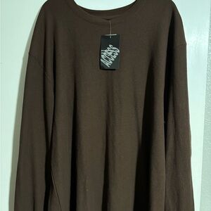 Brown Long Sleeve Tee